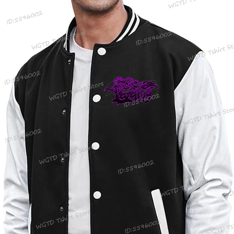 Oblíbené anime Solo Leveling grafické bundy Pánské Dámské knoflíky Baseballová uniforma Manga Sung Jin Woo Grafické Unisex Sportovní kabáty - náhled 3