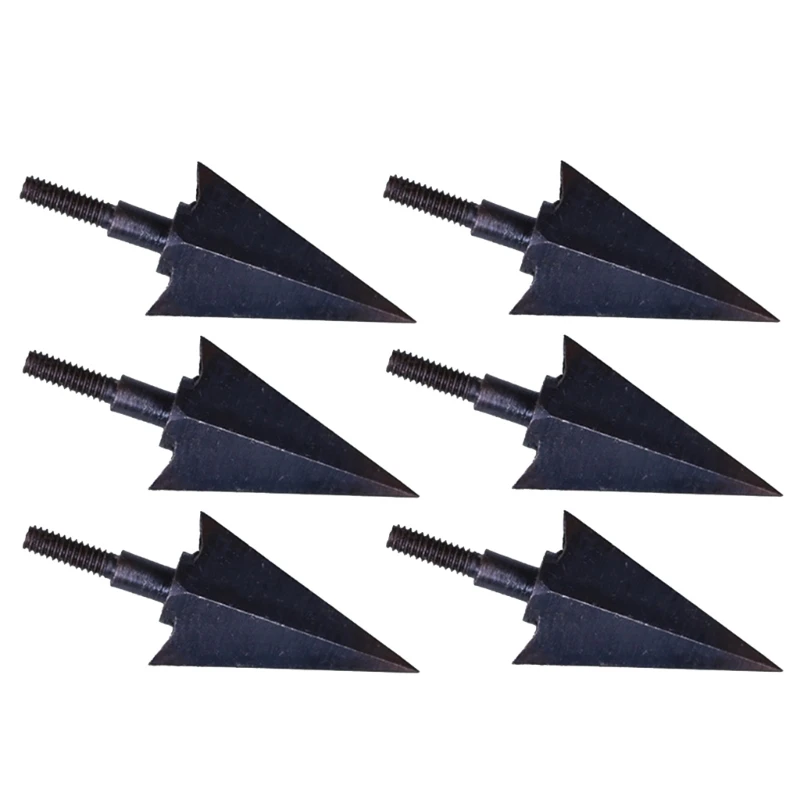 

6Pcs Traditional Arrows Head Archerys Broadheads Screw-in Arrows Head Arrows Tip