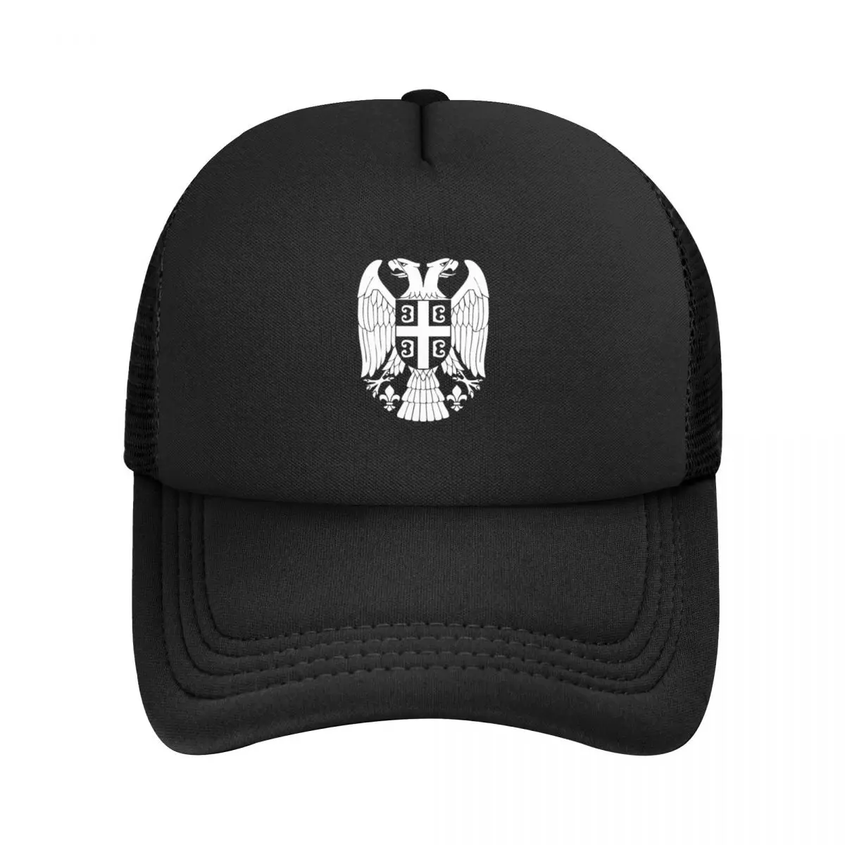 Serbia Coat Of Arms Srbija Trucker Hats Unisex Hip-Hop Dad Hat Sun Caps Dad Hat Adjustable Mesh Baseball Cap Wholesale New