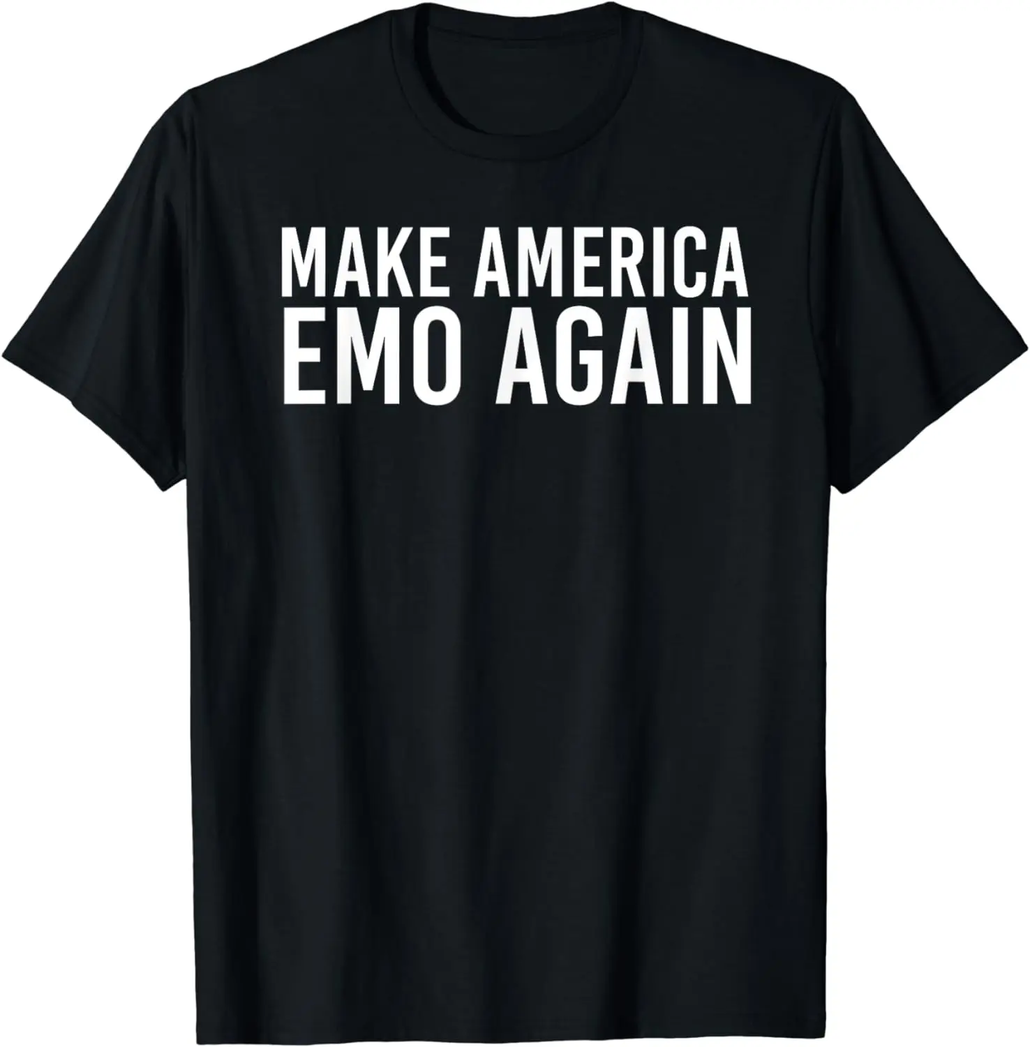 MAKE AMERICA EMO AGAIN Funny Goth US Gift Idea T-Shirt  Men Clothing  Vintage T Shirt  Emo  Camisetas