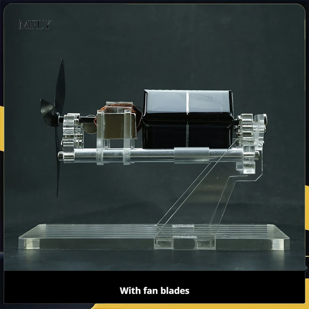 

1 SET Double Layered Fan Blade Magnetic Levitation Solar Motor Mendocino Dual Axis Design DIY