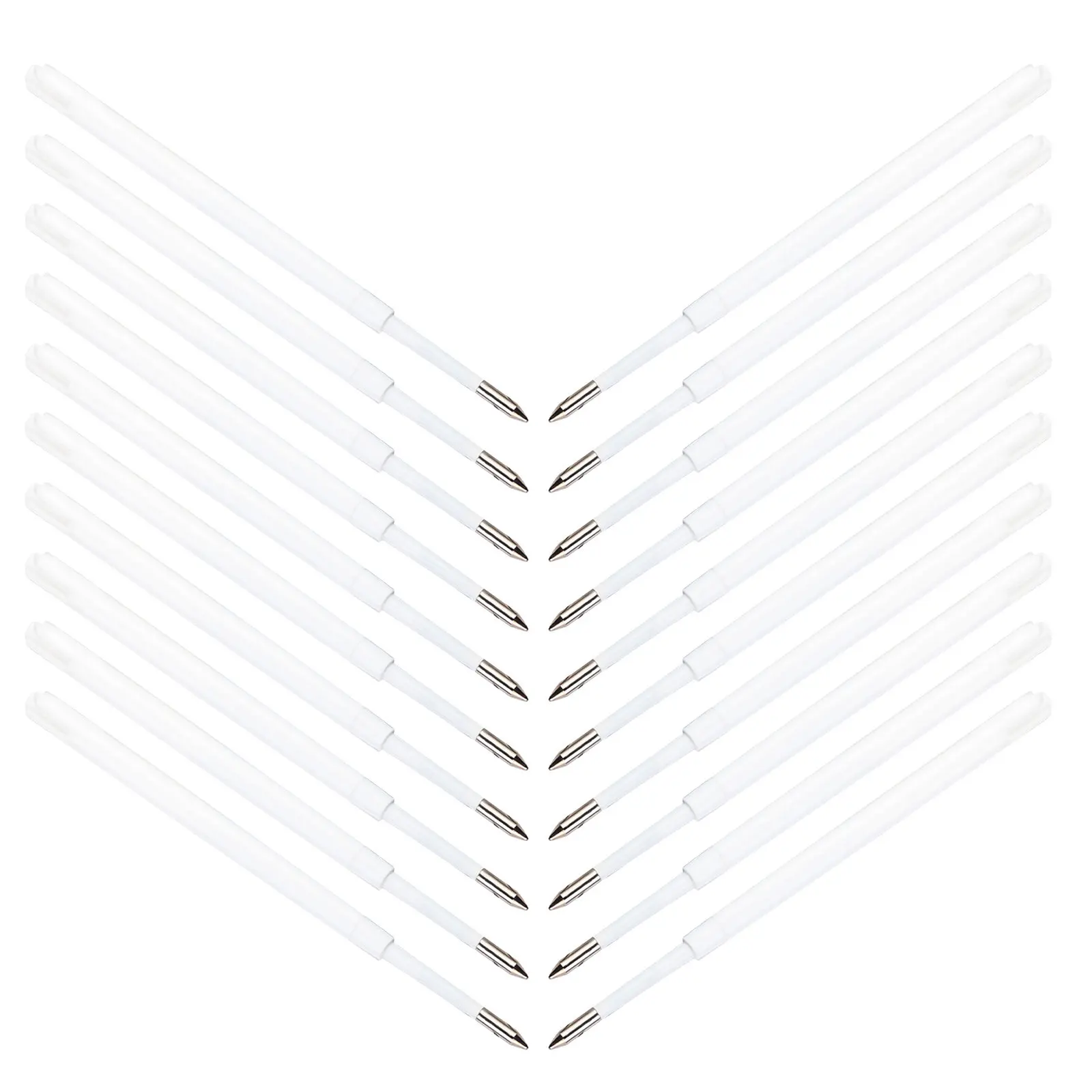 

100 шт. сменных стержней для ручек, совместимые черные чернила 1,0 мм, шариковые картриджи для плавного письма, для офиса, школы, повседневного использования, выдвижные