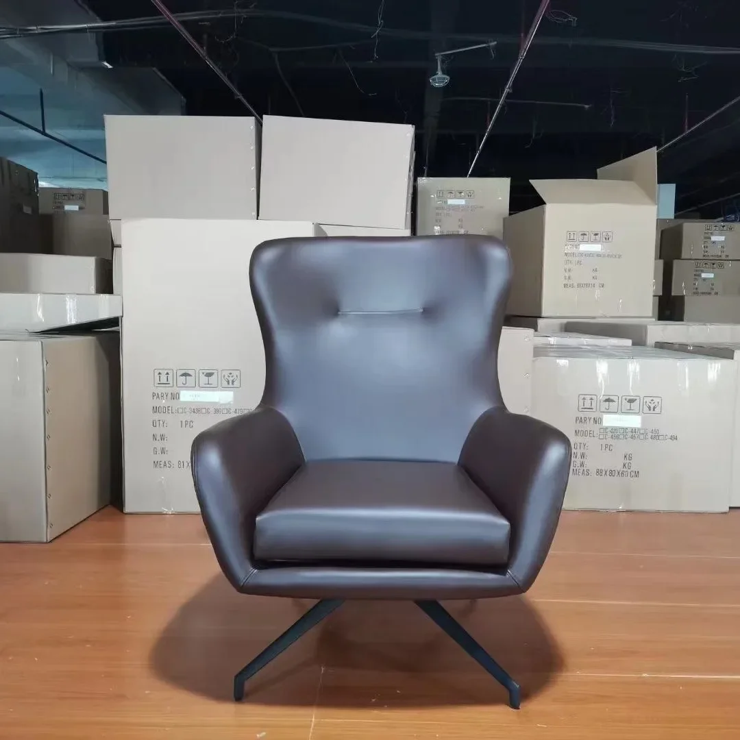 Nordic light luxury office rotating home sales department office reception single backrest sofa