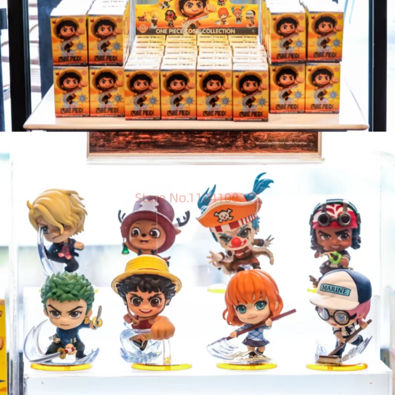 

Hot Toys One Piece Cosbi Mini Figure Blind Box Luffy Chopper Trendy Collectible Desktop Decor Toy Original Mdoel Figure Toy Gift