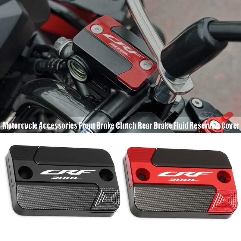 

Motorcycle Accessories For Honda CRF300L CRF 300 L CRF 300L 2021 2022 2023+ Front Brake Clutch Rear Brake Fluid Reservoir Cover