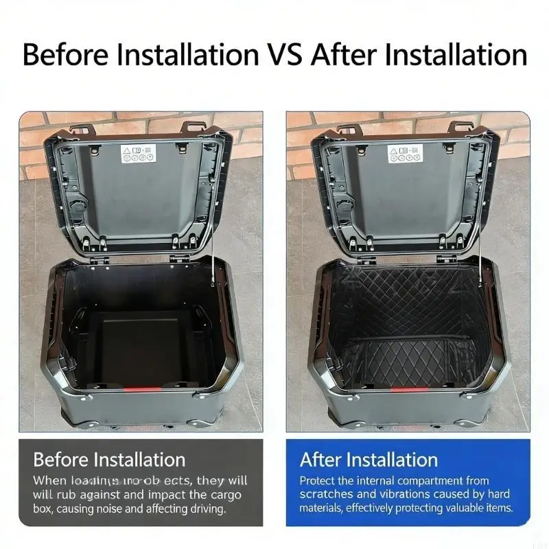 2025 New Dust Proof and Easy Clean Tail Box Inner Pad Designed For R1300GS ADV Hassle Maintenance and Item Safety in