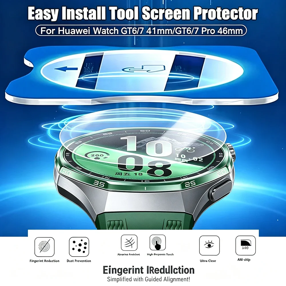 Easy Installation Tempered HD Glass for Huawei Watch GT7 41mm GT7 Pro GT6 Pro 46mm Screen Protector Films Huawei Watch GT7 46mm