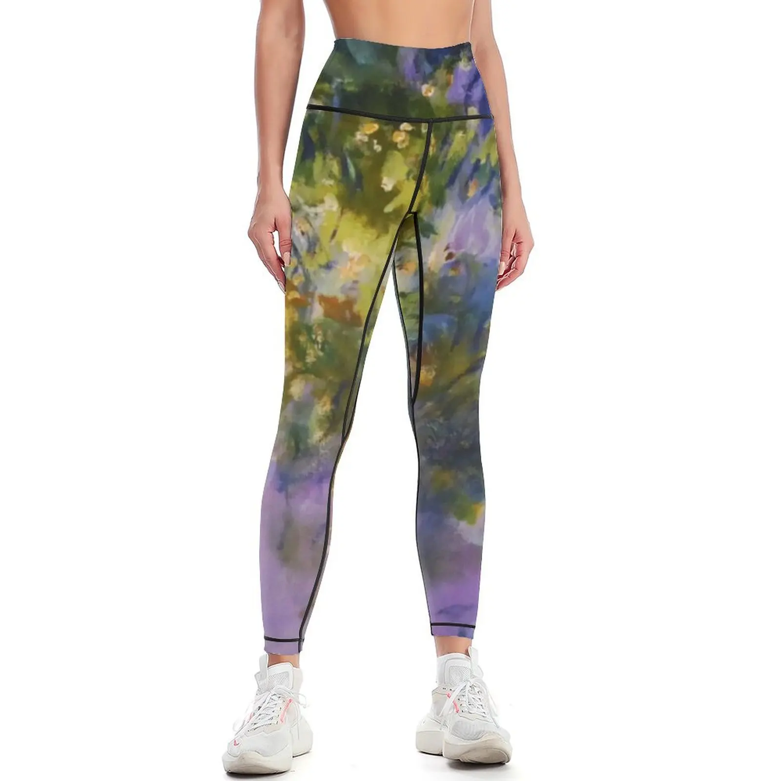 

Claude Monet - Wisteria,N,02. Leggings legings for fitness Fitness clothing gym's clothing Female legging pants Womens Leggings