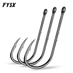 20Pcs Fishing hooks Sharp carbon steel hook barbed Suitable for shrimp earthworm Soft lure larva fishhooks for beach fishing