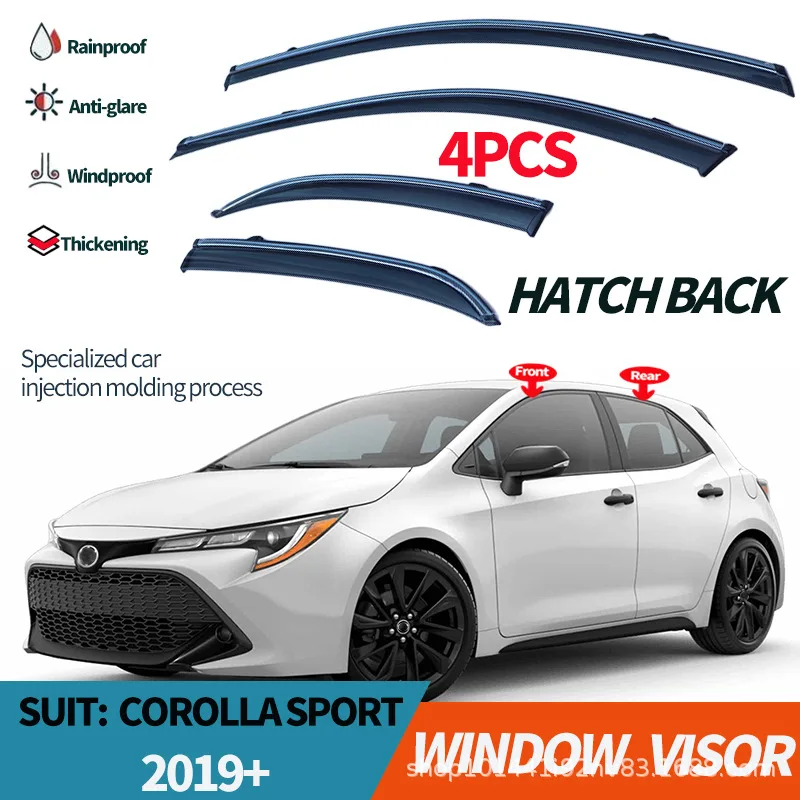 

Suitable for Toyota Corolla hatchback rain or shine shield Corolla hatchback 2019+ Window visor