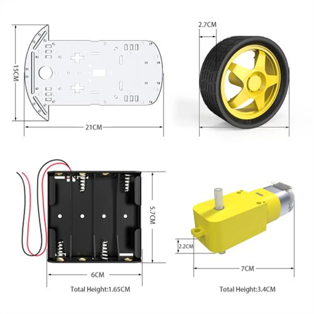 Smart Car Soldering DIY Kit Practice Soldering Learning Electronics Line Following Robot Beginners Project Kits DIY Electronics