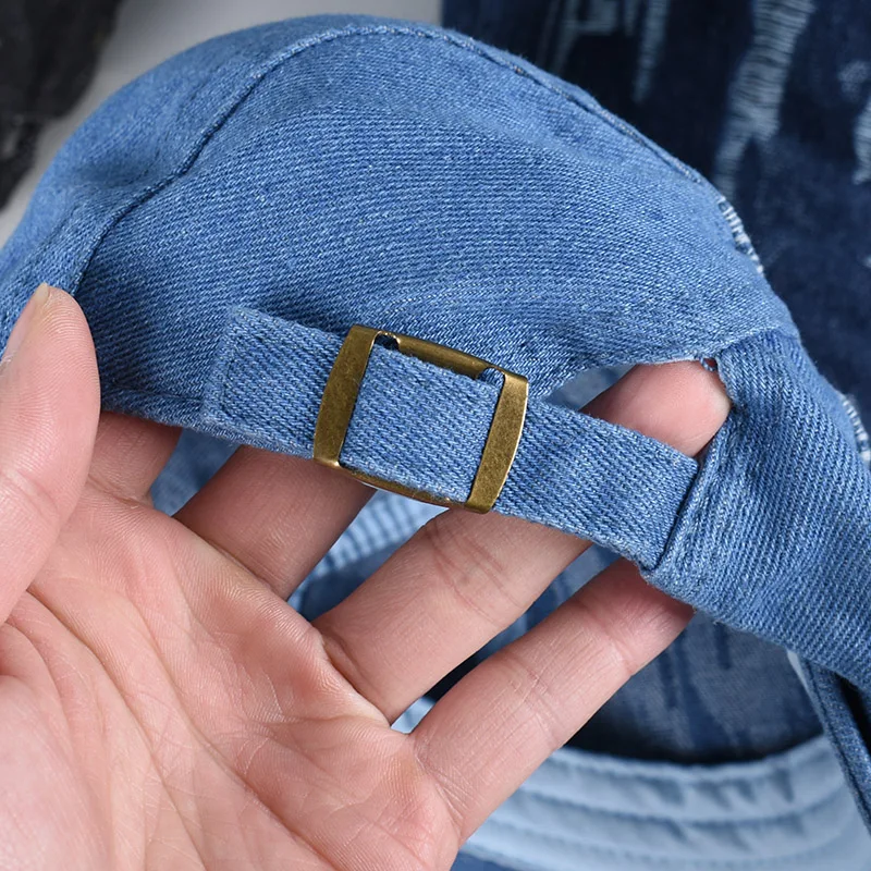 Summer Beret Women Men Unisex 2025 Spring Flat Cap Vintage Made Old Holes Washed Cotton Denim Berets Chapeau Hommes Newsboy Hat