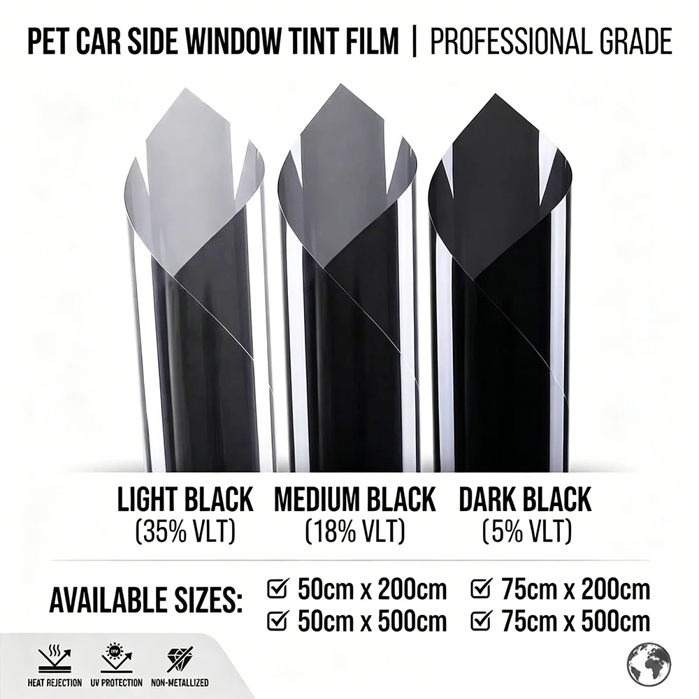 Car Window Film Ceramic Privacy Tint Anti-Look Mirror Foil Solar UV Protector Auto Glass Vinyl Sticker Car Accessories Exterior view 4