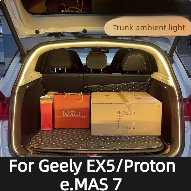 

Accessories For Geely EX5/Proton e.MAS 7 Christmas Car Trunk Lights with Timer 2026/2025,Plug and Play Reusable 2022-2024