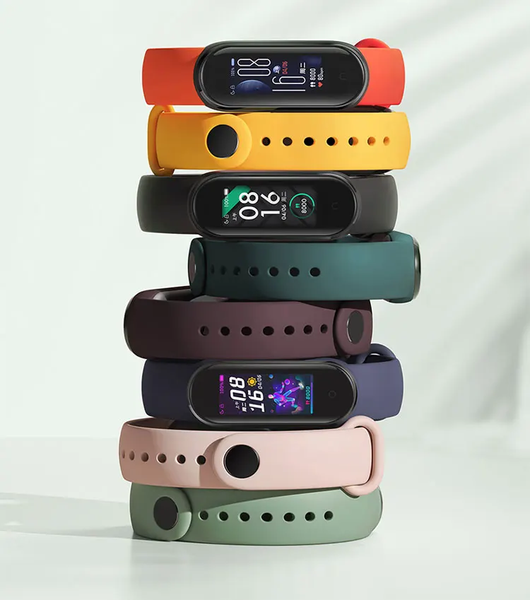 Сменный браслет для Xiaomi Mi Band 3 4 5 6 7, силиконовый ремешок на запястье для Miband 3 4 5 6 7 8, ремешок для умных часов