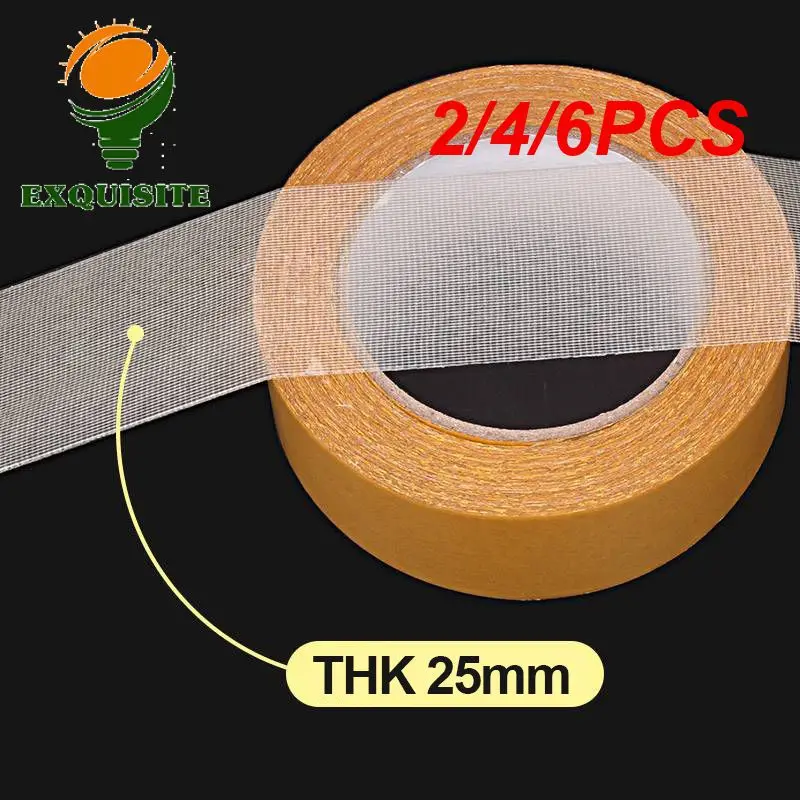 

2/4/6PCS Adhesive Translucent Mesh Waterproof Cloth Base No Trace Double-sided Adhesive Home Tool