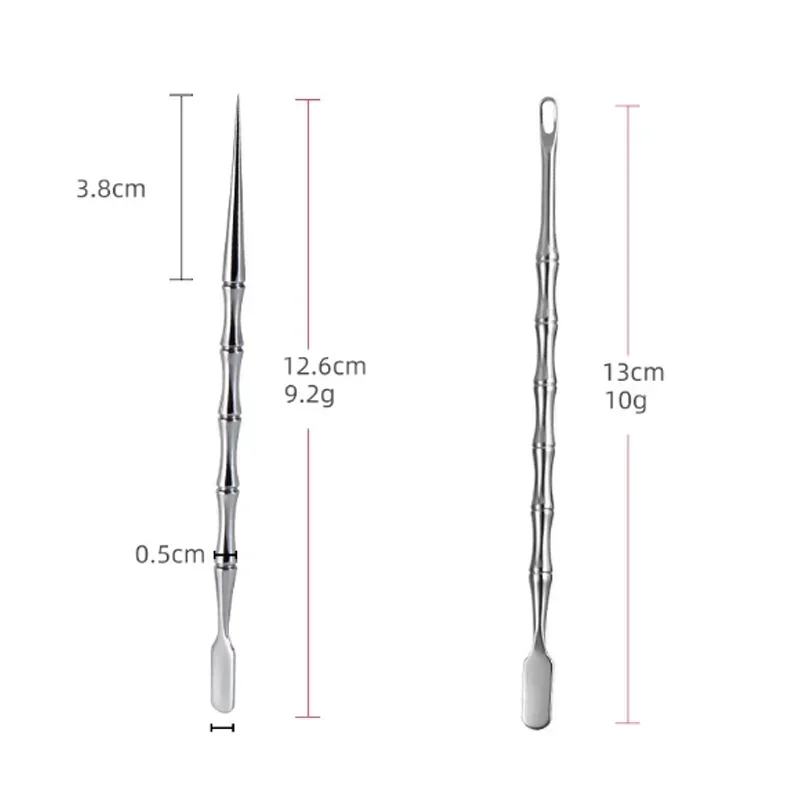 1/2pcs Blackhead Remover Pimple Popper Tool Acne Needle Removing Treatment Whitehead Popping Zit Nose Face Blemish Extractor