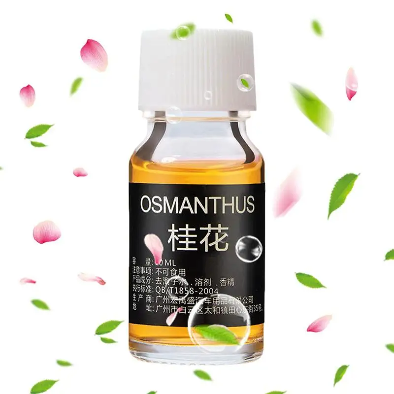 Car Fragrance Osmanthus Lavender Rose Car Interior Air Freshener Cologne Ocean Car Diffuser Essential Oil Lemon Jasmine  10ml