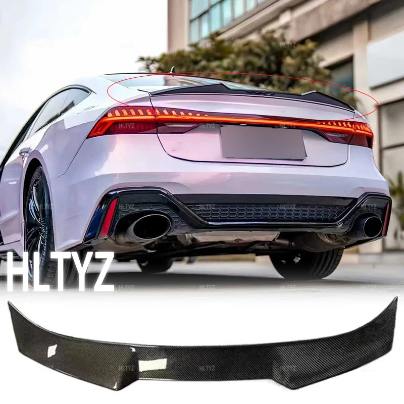 

Suitable for 2019-2025 Audi A7 S7 RS7 C8 high-quality carbon fiber spoiler automotive aerodynamics body decoration accessories