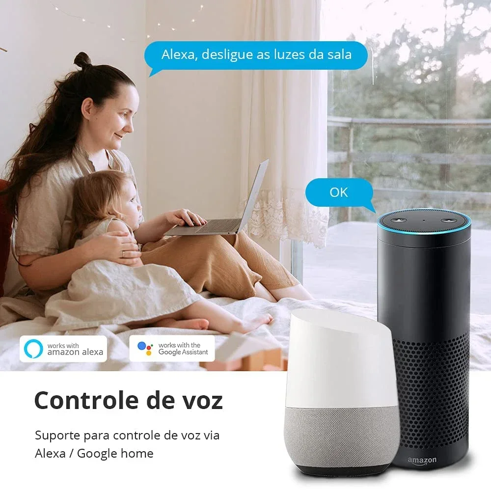 Imagem -03 - Zigbee Tuya Smart Brasil Plug Elétrico Portas Wifi Tomadas Tomadas de Carregamento Usb Alexa Google Home Assistente de Voz Temporizador