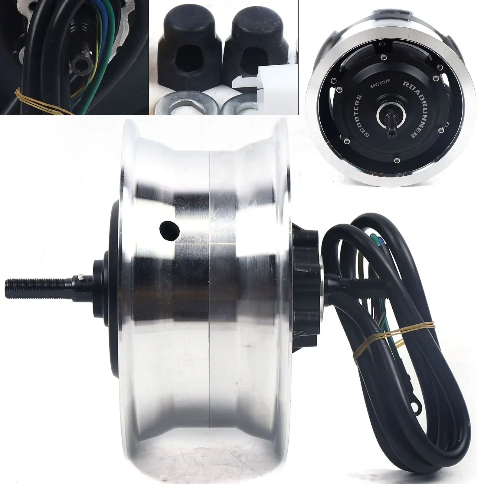 

#for 11 inch 60V 2800W Brushless Electric Scooter Hub Motor Front Drive & Rear Drive Durable