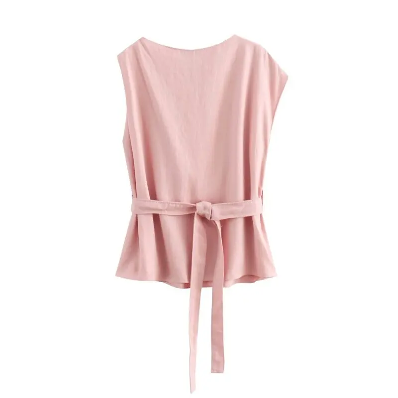 Conjunto de Moda Otoño 2024 para Mujeres Jóvenes de 25 a 35 Años, Top Asimétrico con Dobladillo con Volantes y Plones a M...