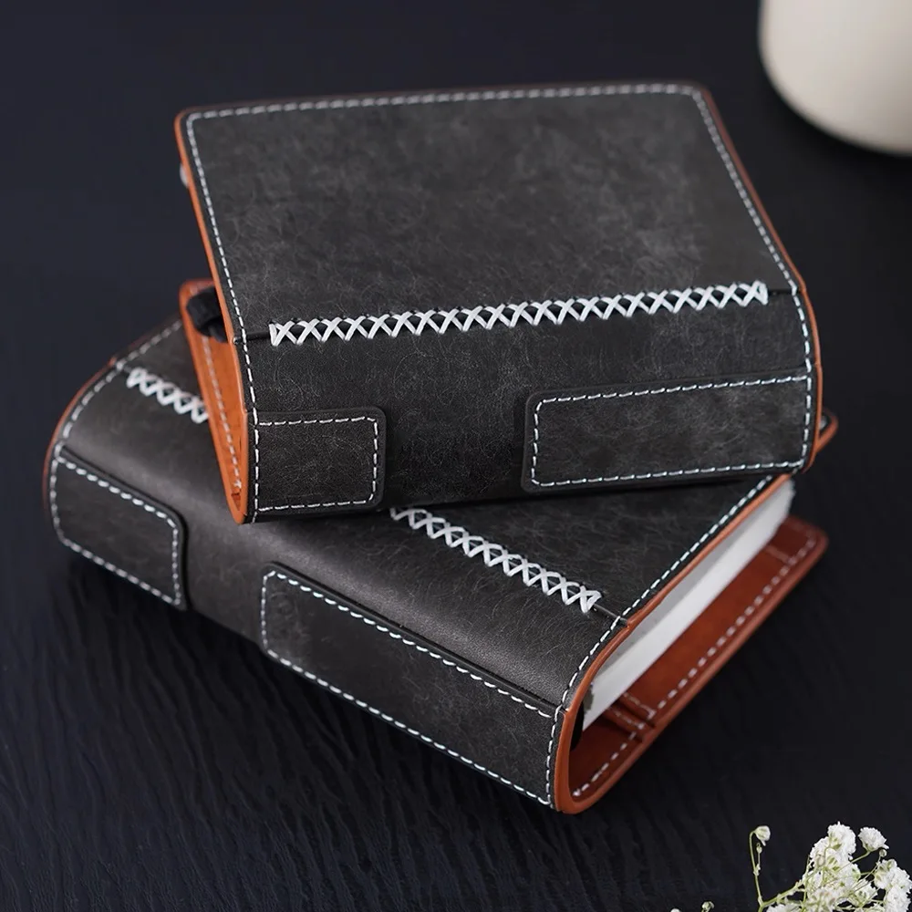 

Иви Простой блокнот A8 a7 из натуральной кожи, портативный мини-дневник, планировщик, график, 5 отверстий, блокноты, дневник