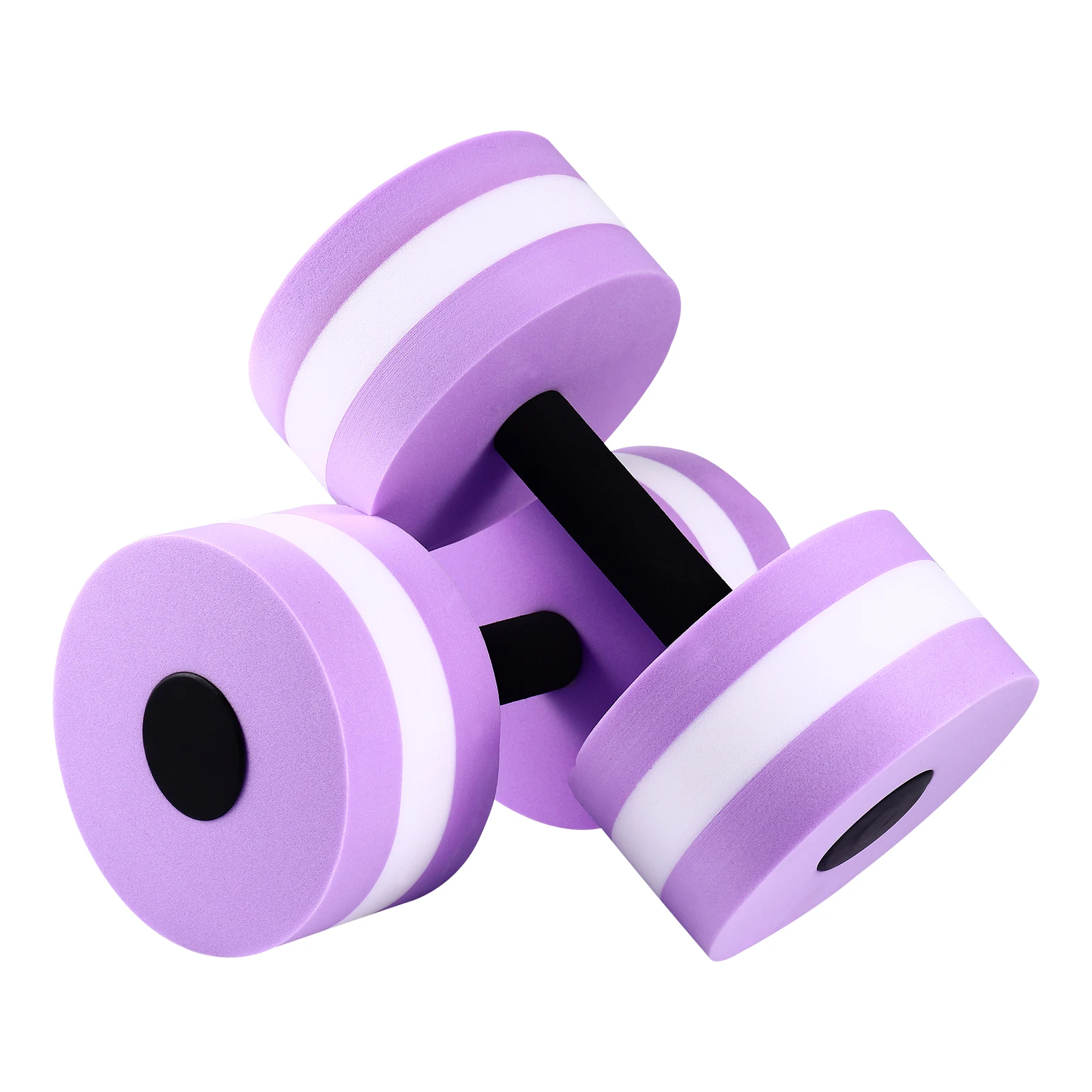 

Water Dumbbells Pool Resistance Equipment Sports Exercise Weights EVA Foam Low Absorption Aquatic Classes Therapy Underwater