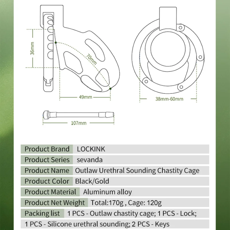 Metal Chastity Cage Male Chastity Belt Anti-Cheating Control Penis Lock Gay Sex Toys Bondage Abstinence Cock Cage Adult Erotica