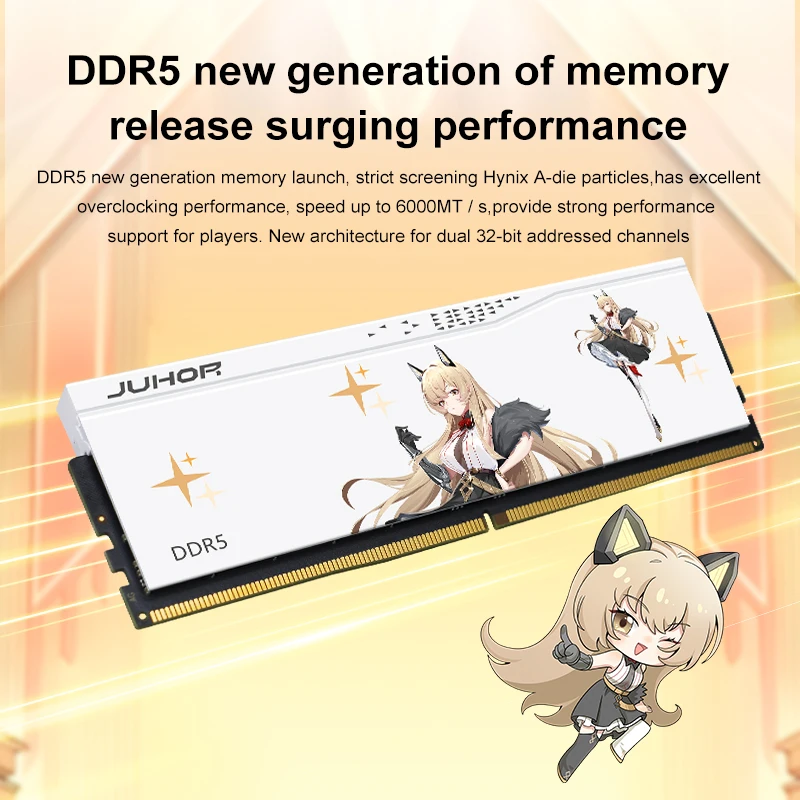 

JUHOR Ram DDR5 16GB 6000MHz High Performance CL28 Gaming Memory Ram