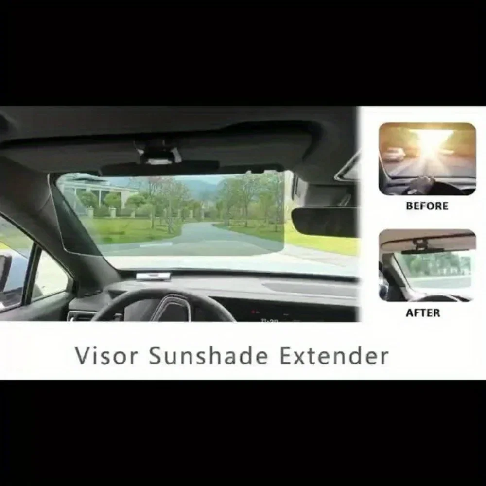 Faltbares Auto-Sonnenschutzvisier, blendfreier Sonnenschutz, UV-Blocker, polarisierter Sonnenschutz, HD-Sicht, Sicherheit beim Nachtfahren, Sonnenschutz – Detail 8