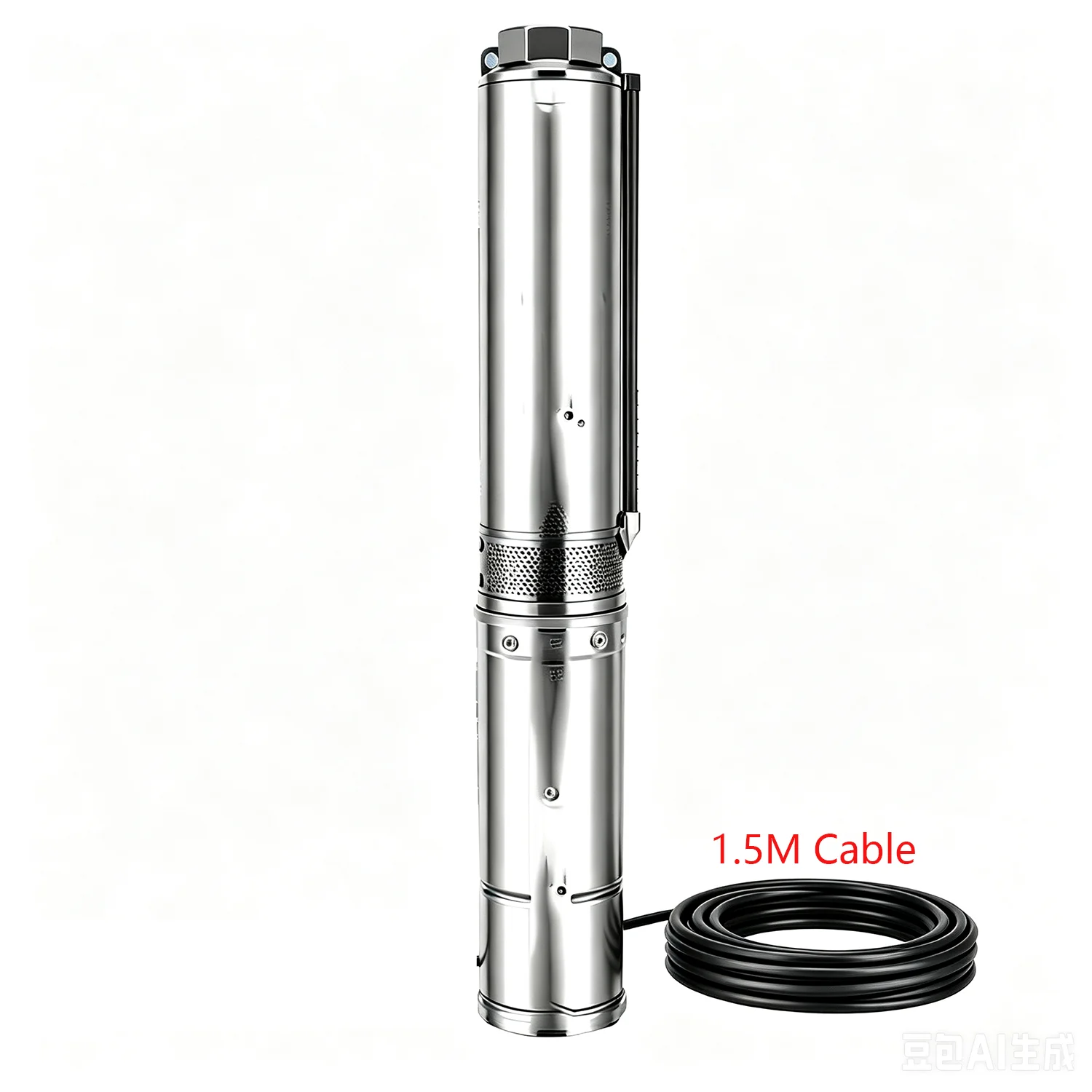4Inch 1200WDC48-150V 1300WDC48-200V Solar Deep Well Pump High-flow Solar-Powered Brushless Submersible Well Pump Flow 15m³/Hour