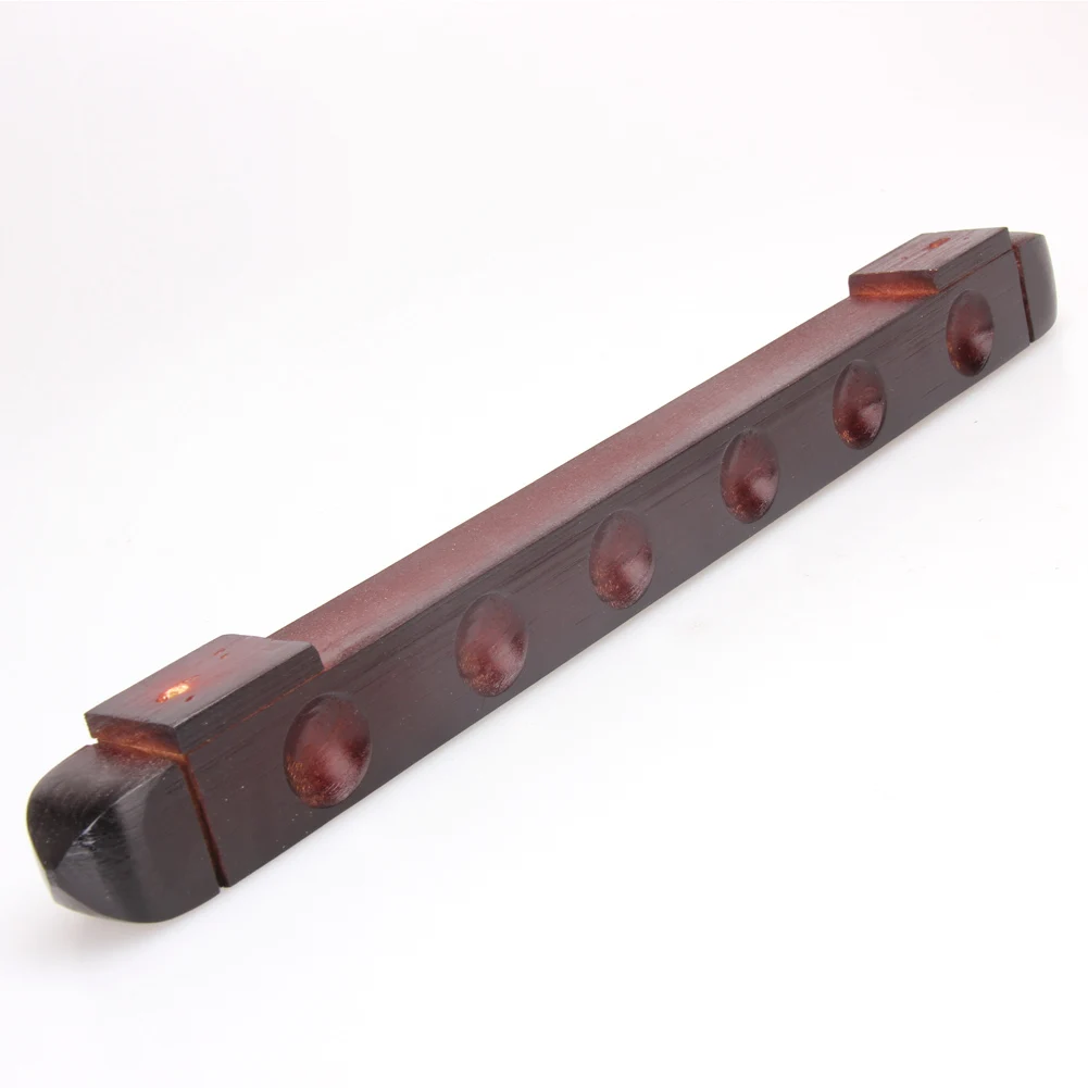 

Wood Snooker Cue Holders Wall-mounted 6-slot Snooker Billiard Pole Brackets Professional Tools for Billiard Lovers