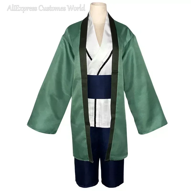 Disfraces de Cosplay de Anime Kimono Tsunade para Halloween 2025, Pelucas de Tsunade, Uniformes de Cosplay de la Madre de la Novia Verde, para Hombres y Mujeres