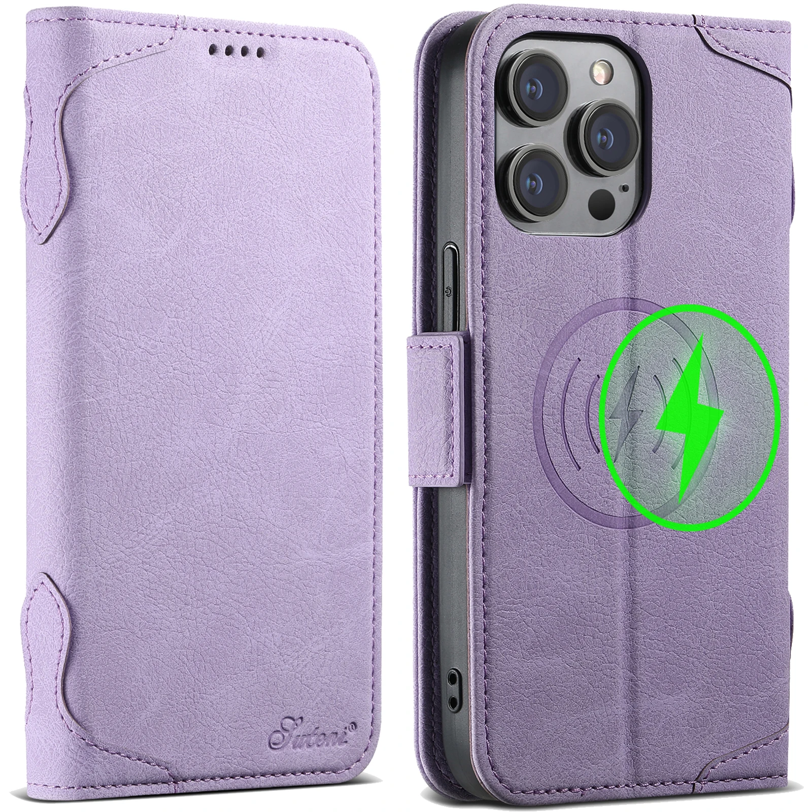 Kartenhalter-Brieftasche Flip-Cover Handyhülle Kompatibel mit Magnetischem Kabellosen Laden für iPhone 18 Pro Max 17 Air 16 Plus 15 14 – Detail 28