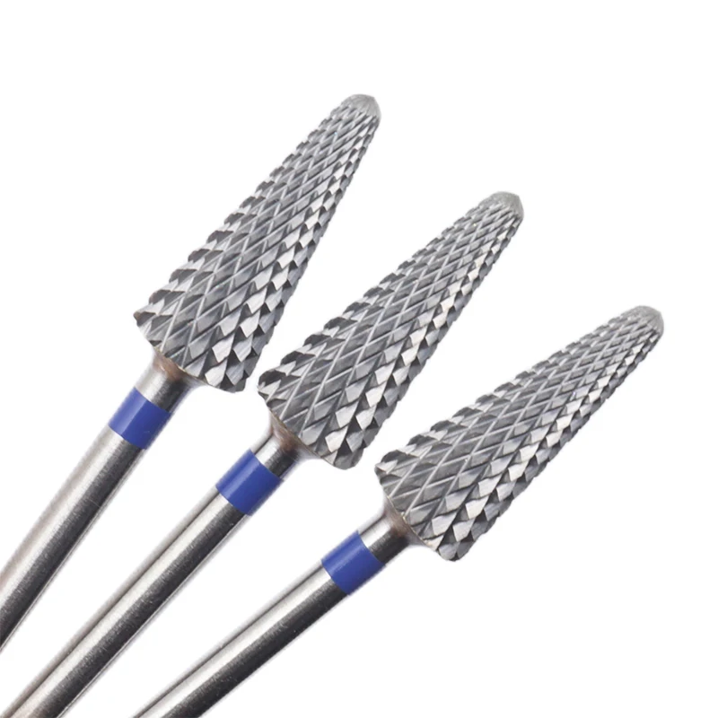 M Cone Shape Nail Drill Bit Carbide 3/32" Milling Cutter For Manicure Rotary Burr Electric Drill Accessories Tool