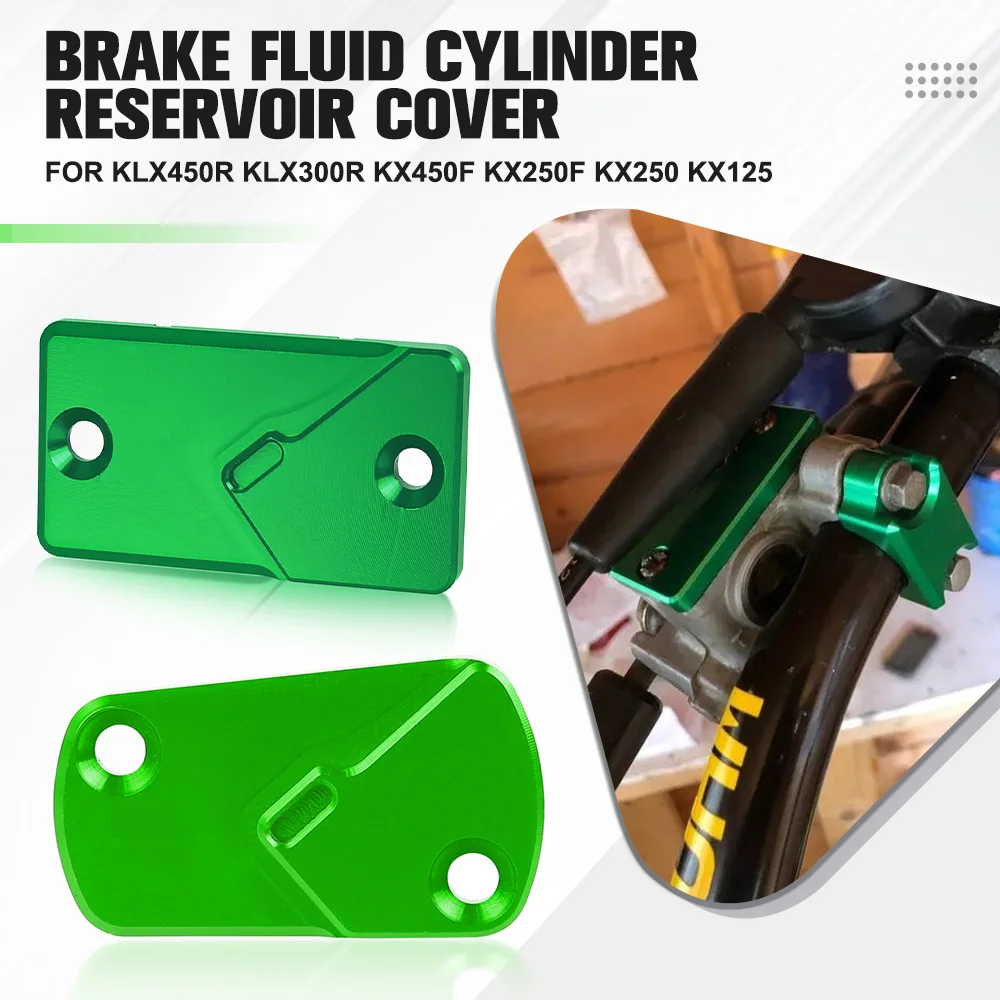 

Motorcycle Rear Front Brake Clutch Master Cylinder Fluid Reservoir Cover For KAWASAKI KLX450R KLX300R KX450F KX250F KX250 KX125