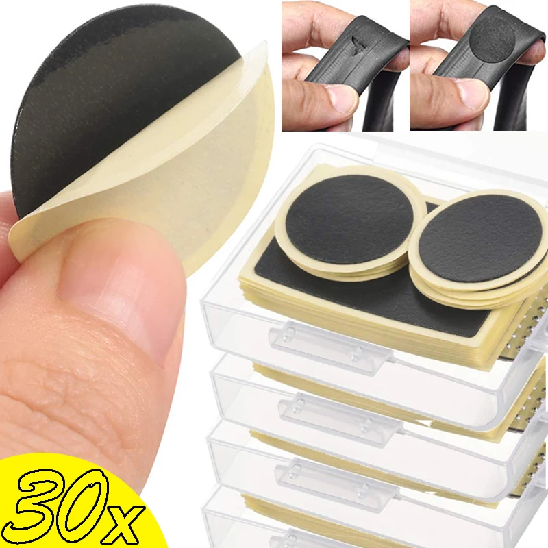 Bicycle Tire Repair Patch Glue-Free Adhesive Quick Repairing Tyre Protection Patch for Mountain Road Bike Inner Repair Pad