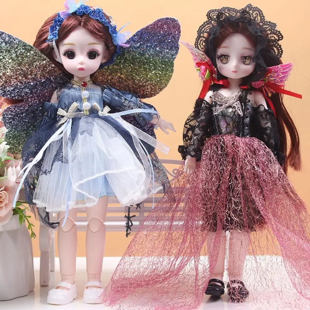 Multiple Movable BJD Dolls and Clothes Attractive Eyes Butterfly Wing 30cm 1/6 BJD Dolls Colorful Removable Joint