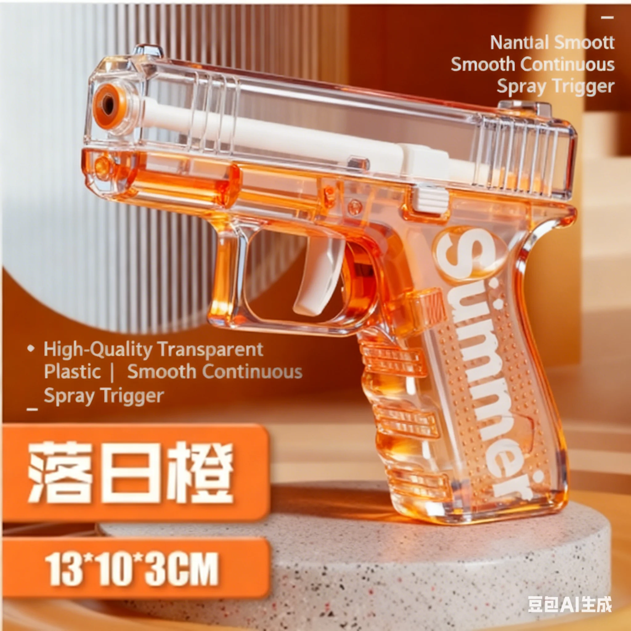 Pistolet à eau en boîte mystère, 6 couleurs uniques, sans duplication, pulvérisation manuelle continue, fête de piscine d'été, jouets de plein air pour la famille