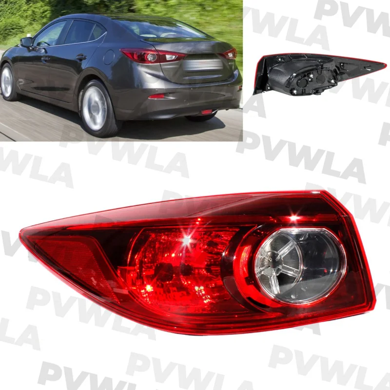 

For Mazda 3 Sedan Ext 2014 2015 2016 2017 2018 US version Left Outer Side Tail Light Rear Lamp MA2804117