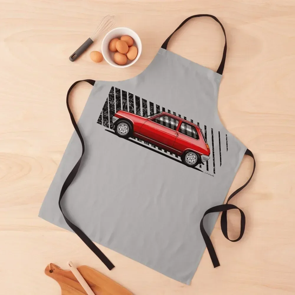 

My red 5 drawing Apron Woman Kitchens women's kitchens kitchen gadgets Waiter Uniforms Apron