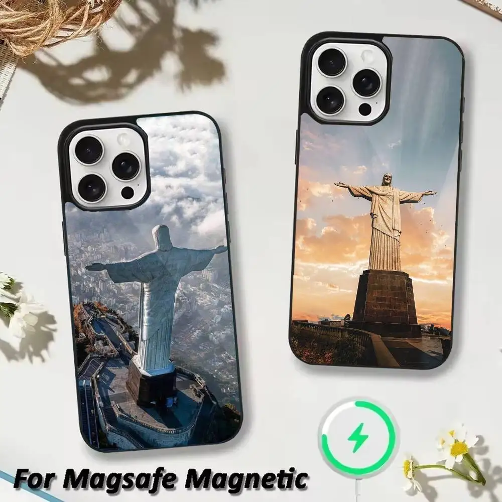 

Christ the Redeemer Phone Case For iPhone 17,16,15,14,13,12,Plus,Pro,Max for Magsafe Magnetic Wireless Charging