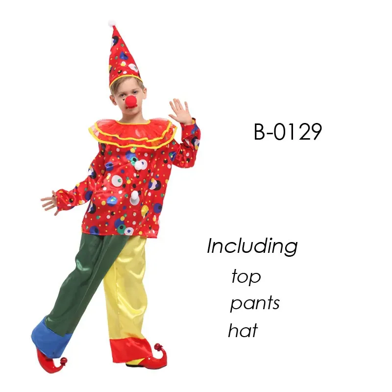 Purim Carnaval Halloween Clown Kostuums Kids Kinderen Circus Clown Kostuum Meisjes Fantasia Infantil Cosplay Voor Jongens