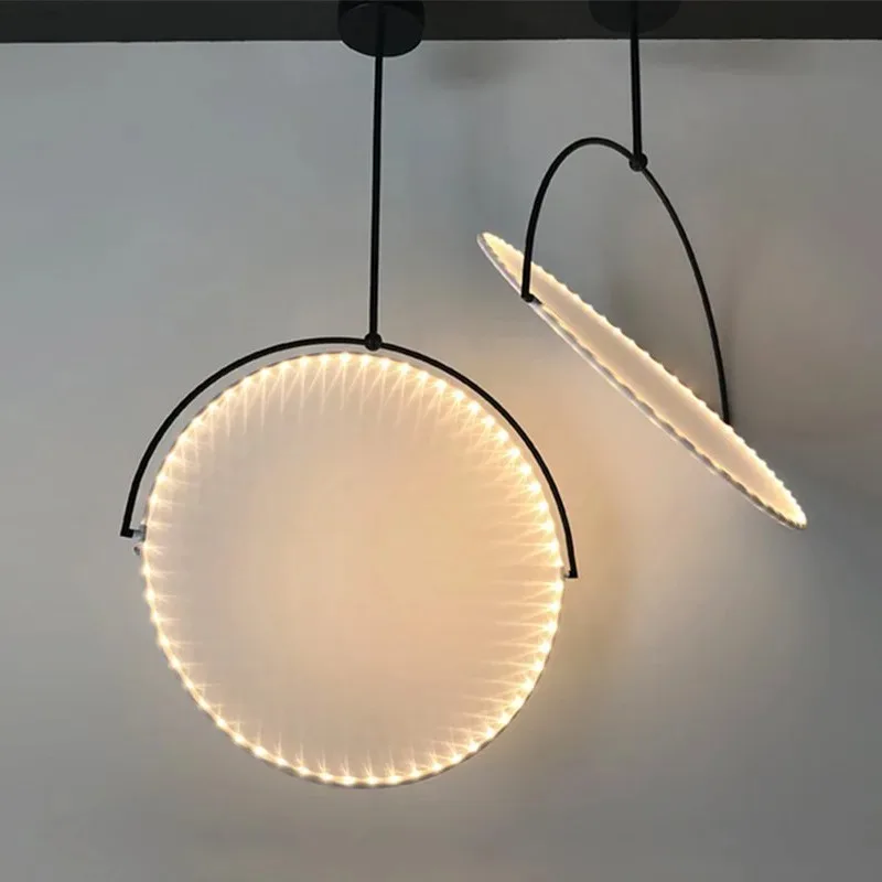 Nordic Artistic Fabric LED Pendant Light Creative Personality Hanging Lamp Modern Restaurant Bar Counter Home Decor Lighting
