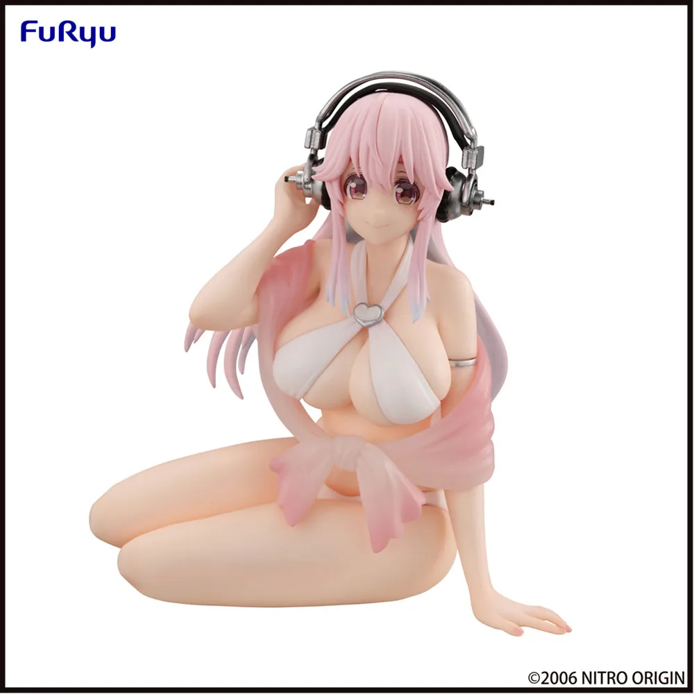 Original Anime Figure Furyu SUPER SONICO Noodle Stopper Figure -Summer Memories ver. Action Figure Collector Figurine Toys