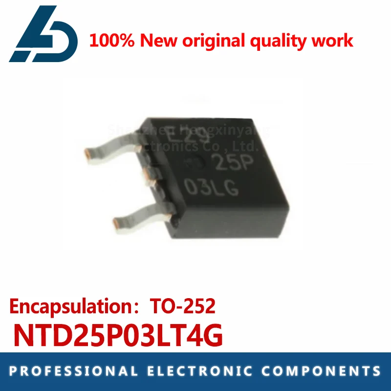 10PCS/LOT    NTD25P03LT4G package TO-252 transistor 25P03LG P channel 30V 25A