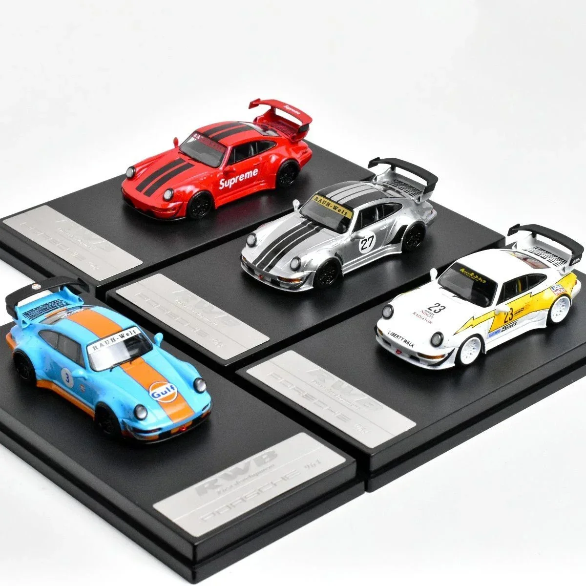 

XF Model WU 1:64 Porsche RBW 993 964 Low Tail High Tail Alloy Die-cast Car Model Collection Ornaments Toy