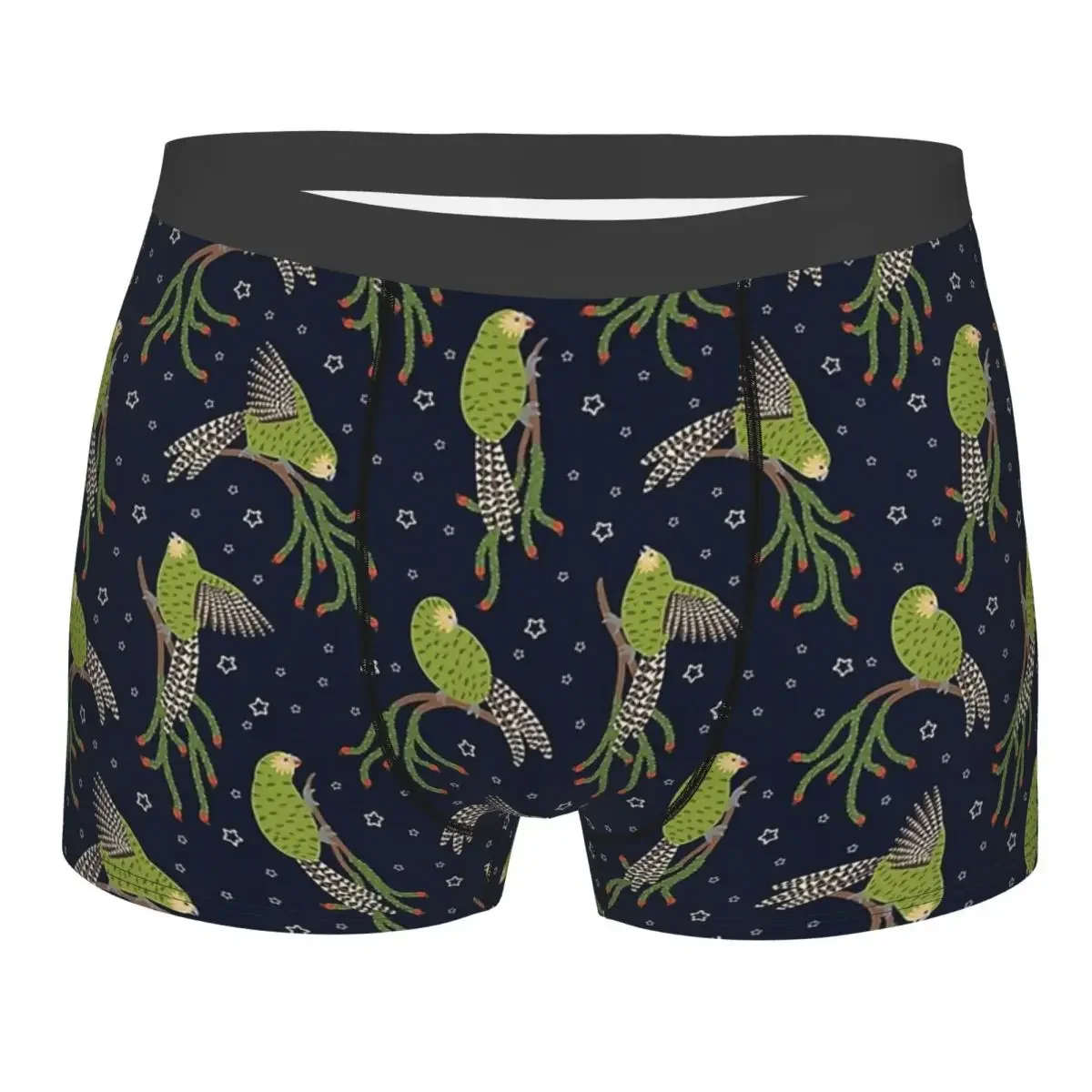 Kakapo Parrot Kaka Po Strigops Habroptila Bird Birds Rimu Underpants Homme Panties Men's Underwear Sexy Shorts Boxer Briefs