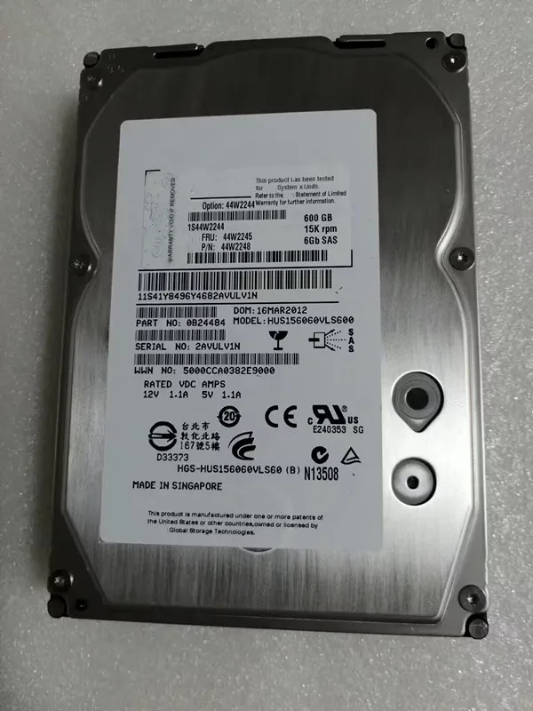 

44W2244 44W2245 44W2246 600GB 6G 15K 3.5" G2HS SAS HARD DRIVE